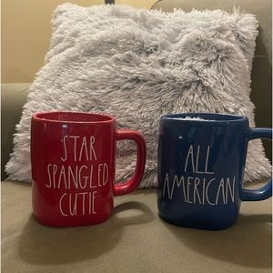Rae Dunn patriotic mugs